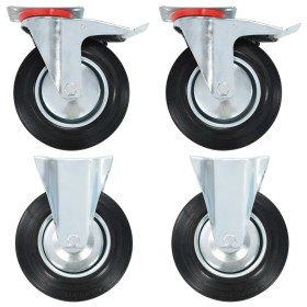 Transport wheels 4 units 200 mm by , Material handling - Ref: Foro24-143465, Price: 72,77 €, Discount: %