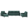 Sofagarnitur mit 4 Teilen, dunkelgrünes Samt und Kissen. von , Sofas - Ref: Foro24-3201488, Preis: 722,36 €, Rabatt: %