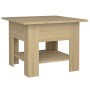 Mesa de centro madera de ingeniería roble Sonoma 55x55x42 cm de , Mesas de centro - Ref: Foro24-810265, Precio: 42,30 €, Desc...