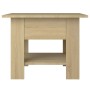 Mesa de centro madera de ingeniería roble Sonoma 55x55x42 cm de , Mesas de centro - Ref: Foro24-810265, Precio: 42,30 €, Desc...