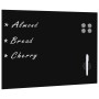 Black glass magnetic wall board 80x60 cm by , White boards - Ref: Foro24-30108, Price: 51,44 €, Discount: %