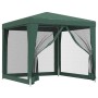 Party tent with 4 green HDPE mesh walls 2.5x2.5 m by , Tents and gazebos - Ref: Foro24-319223, Price: 75,79 €, Discount: %