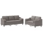 Sofa set with 2 pieces of gray taupe fabric cushions by , Sofas - Ref: Foro24-3201857, Price: 586,39 €, Discount: %