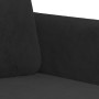 Schwarzes Samt-Sofaset mit 3 Kissenstücken. von , Sofas - Ref: Foro24-3202009, Preis: 532,99 €, Rabatt: %