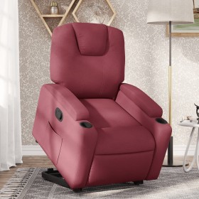 Reclining and elevating armchair in burgundy fabric by , Armchairs - Ref: Foro24-3204371, Price: 277,24 €, Discount: %