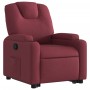 Sillón reclinable elevable tela rojo tinto de , Sillones - Ref: Foro24-3204371, Precio: 277,26 €, Descuento: %