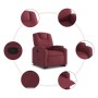 Sillón reclinable elevable tela rojo tinto de , Sillones - Ref: Foro24-3204371, Precio: 277,26 €, Descuento: %