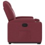 Sillón reclinable elevable tela rojo tinto de , Sillones - Ref: Foro24-3204371, Precio: 277,26 €, Descuento: %