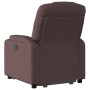 Sillón reclinable elevable tela marrón oscuro de , Sillones - Ref: Foro24-3204373, Precio: 267,74 €, Descuento: %