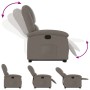 Reclining and elevating armchair in gray taupe fabric by , Armchairs - Ref: Foro24-3204172, Price: 270,34 €, Discount: %