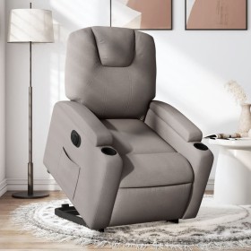 Sillón eléctrico reclinable elevable de tela gris taupe de , Sillones - Ref: Foro24-3204400, Precio: 309,52 €, Descuento: %