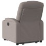 Electric reclining and lift chair in taupe gray fabric by , Armchairs - Ref: Foro24-3204400, Price: 309,52 €, Discount: %