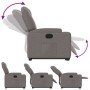 Electric reclining and lift chair in taupe gray fabric by , Armchairs - Ref: Foro24-3204400, Price: 309,52 €, Discount: %