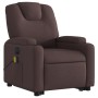 Sillón masaje eléctrico reclinable elevable tela marrón oscuro de , Sillones - Ref: Foro24-3204409, Precio: 333,73 €, Descuen...