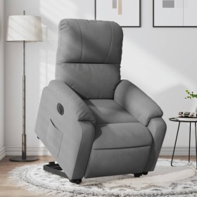 Electric reclining and lifting armchair in gray microfiber fabric. by , Armchairs - Ref: Foro24-3204945, Price: 305,11 €, Dis...