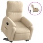 Electric reclining and lifting armchair in cream microfiber fabric. by , Armchairs - Ref: Foro24-3204947, Price: 304,25 €, Di...