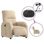 Electric reclining and lifting armchair in cream microfiber fabric. by , Armchairs - Ref: Foro24-3204947, Price: 304,25 €, Di...