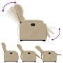 Electric reclining and lifting armchair in cream microfiber fabric. by , Armchairs - Ref: Foro24-3204947, Price: 304,25 €, Di...