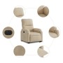 Electric reclining and lifting armchair in cream microfiber fabric. by , Armchairs - Ref: Foro24-3204947, Price: 304,25 €, Di...