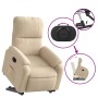 Electric reclining and lifting armchair in cream microfiber fabric. by , Armchairs - Ref: Foro24-3204947, Price: 304,25 €, Di...