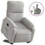 Sillón reclinable elevable tela de microfibra gris claro de , Sillones - Ref: Foro24-3204930, Precio: 284,40 €, Descuento: %