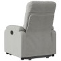 Sillón reclinable elevable tela de microfibra gris claro de , Sillones - Ref: Foro24-3204930, Precio: 284,40 €, Descuento: %