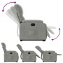 Sillón reclinable elevable tela de microfibra gris claro de , Sillones - Ref: Foro24-3204930, Precio: 284,40 €, Descuento: %