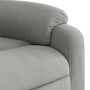 Sillón reclinable elevable tela de microfibra gris claro de , Sillones - Ref: Foro24-3204930, Precio: 284,40 €, Descuento: %