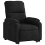 Sillón reclinable elevable tela de microfibra negro de , Sillones - Ref: Foro24-3204932, Precio: 261,38 €, Descuento: %