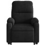 Sillón reclinable elevable tela de microfibra negro de , Sillones - Ref: Foro24-3204932, Precio: 261,38 €, Descuento: %