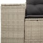 Gartensofa mit Kissen, 2-Sitzer, aus hellem grauem Kunststoffrattan. von , Outdoor-Sofas - Ref: Foro24-366198, Preis: 195,99 ...