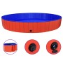 Red PVC folding dog pool 300x40 cm by vidaXL, Dog products - Ref: Foro24-92601, Price: 137,42 €, Discount: %