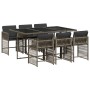 Set comedor jardín 7 pzas y cojines ratán sintético gris de , Conjuntos de jardín - Ref: Foro24-3211628, Precio: 427,78 €, De...