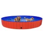 Red PVC folding dog pool 300x40 cm by vidaXL, Dog products - Ref: Foro24-92601, Price: 137,42 €, Discount: %