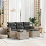 Garden sofa set 4 pieces with gray synthetic rattan cushions by , Garden sets - Ref: Foro24-3252409, Price: 303,04 €, Discoun...