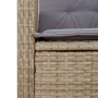 Garten-Essgruppe 3-teilig mit Kissen aus synthetischem Rattan in Beige. von , Gartensets - Ref: Foro24-3213264, Preis: 322,99...