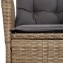 Garten-Essgruppe 3-teilig mit Kissen aus synthetischem Rattan in Beige. von , Gartensets - Ref: Foro24-3277481, Preis: 379,77...