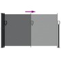 Retractable black side awning 120x300 cm by , Umbrellas - Ref: Foro24-4004279, Price: 72,18 €, Discount: %