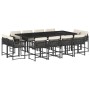 Set comedor de jardín con cojines 13 pzas ratán sintético negro de , Conjuntos de jardín - Ref: Foro24-3211578, Precio: 792,1...