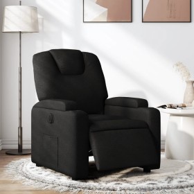 Sillón reclinable eléctrico de tela negro de , Sillones - Ref: Foro24-3204346, Precio: 247,90 €, Descuento: %