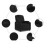 Sillón reclinable eléctrico de tela negro de , Sillones - Ref: Foro24-3204346, Precio: 251,04 €, Descuento: %