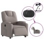 Sillón reclinable eléctrico tela gris taupé de , Sillones - Ref: Foro24-3204352, Precio: 248,93 €, Descuento: %