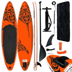 Juego de tabla de paddle surf hinchable naranja 305x76x15 cm de vidaXL, Paddleboards - Ref: Foro24-92743, Precio: 257,99 €, D...