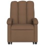 Sillón reclinable elevable de tela marrón de , Sillones - Ref: Foro24-3204096, Precio: 273,85 €, Descuento: %