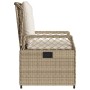 Garden reclining armchairs 2 units synthetic rattan beige by , Garden chairs - Ref: Foro24-368665, Price: 208,28 €, Discount: %