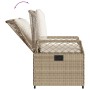 Garden reclining armchairs 2 units synthetic rattan beige by , Garden chairs - Ref: Foro24-368665, Price: 208,28 €, Discount: %