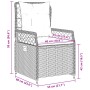 Garten-Liegestühle, 2 Stück, aus synthetischem Rattan in Beige. von , Gartenstühle - Ref: Foro24-368665, Preis: 208,99 €, Rab...