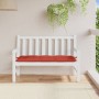 Cushion for garden bench, red melange fabric, 120x50x7 cm. by , Cushions for chairs and sofas - Ref: Foro24-4002548, Price: 3...