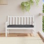 Sitzkissen für Gartenbank, grauer Anthrazit-Melange-Stoff, 120x50x7 cm. von , Kissen für Stühle und Sofas - Ref: Foro24-40025...