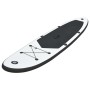 Schwarz-weißes aufblasbares Paddle-Board-Set von vidaXL, Paddleboards - Ref: Foro24-92727, Preis: 171,48 €, Rabatt: %